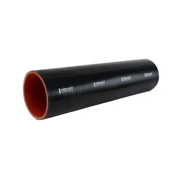 Vibrant Silicone Straight Hose Coupler 0.75in ID x 12.00in Long - Gloss Black