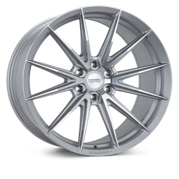 Vossen HFX-2 22x9.5 / 6x139.7 / ET20 / Deep Face / 106.1 - Silver Polished Wheel