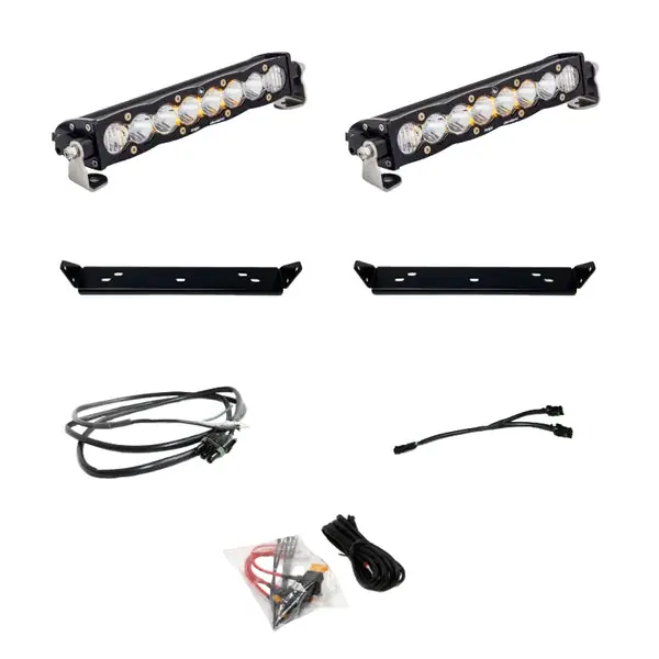 Baja Designs 2021+ Ford Raptor S8 Behind Grill Kit -10in. Clear D/C