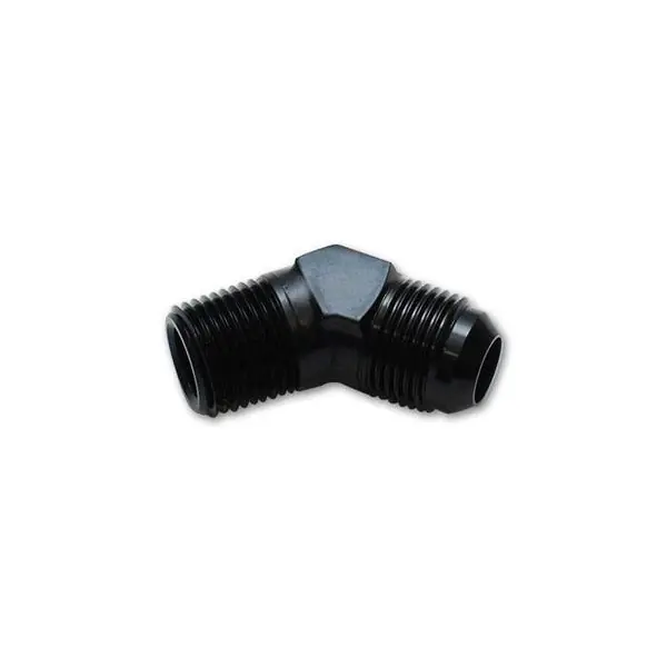 Vibrant -12AN to 3/4in NPT 45 Degree Elbow Adapter Fitting