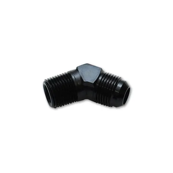 Vibrant -4AN Bulkhead Adapter Tee on Run Fittings - Anodized Black Only