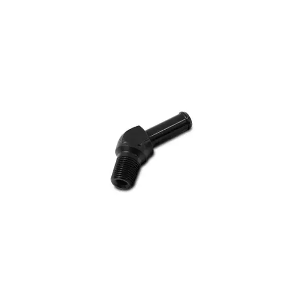 Vibrant Male NPT to Hose Barb Adapter 45 Degree NPT 3/8in Hose 5/16in