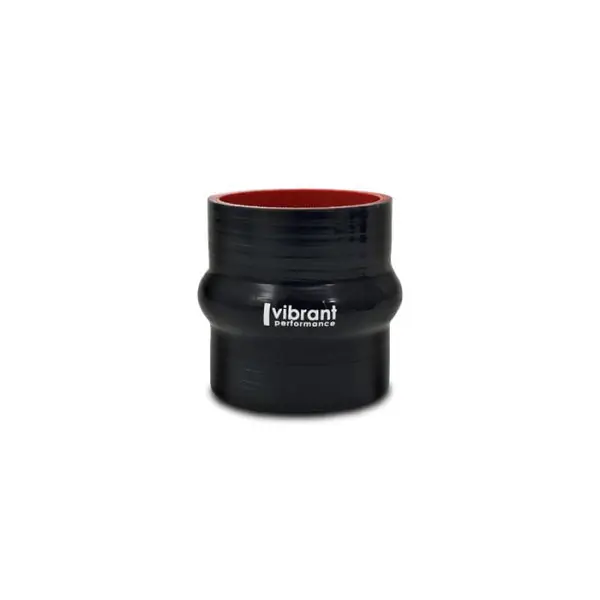 Vibrant Silicone Hump Hose Coupler 3.75in ID x 3.00in Long - Black
