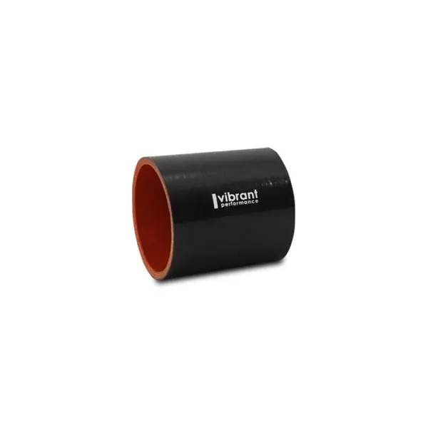 Vibrant Silicone Straight Hose Coupler 1.875in ID x 3.00in Long - Gloss Black