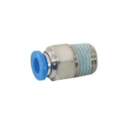 Vibrant Male Straight Fitting for 3/16in OD Tubing (1/8in NPT Thread)