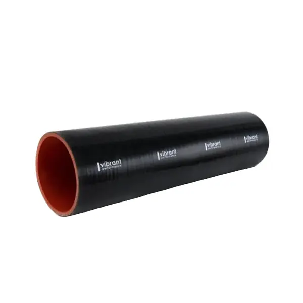 Vibrant Silicone Straight Hose Coupler 0.875in ID x 12.00in Long - Gloss Black
