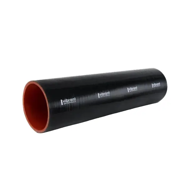 Vibrant Silicone Straight Hose Coupler 1.375in ID x 12.00in Long - Gloss Black