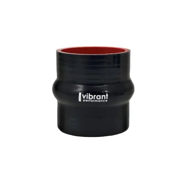 Vibrant 4 Ply Reinforced Silicone Hump Hose Connector - 3.25in I.D. x 3in long (BLACK)