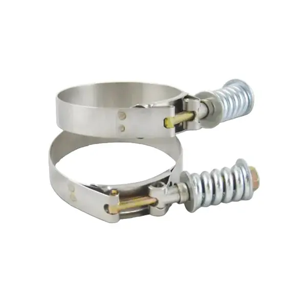 Vibrant SS T-Bolt Clamps Pack of 2 Size Range: 6.25in to 6.55in OD For use w/ 6in ID Coupling