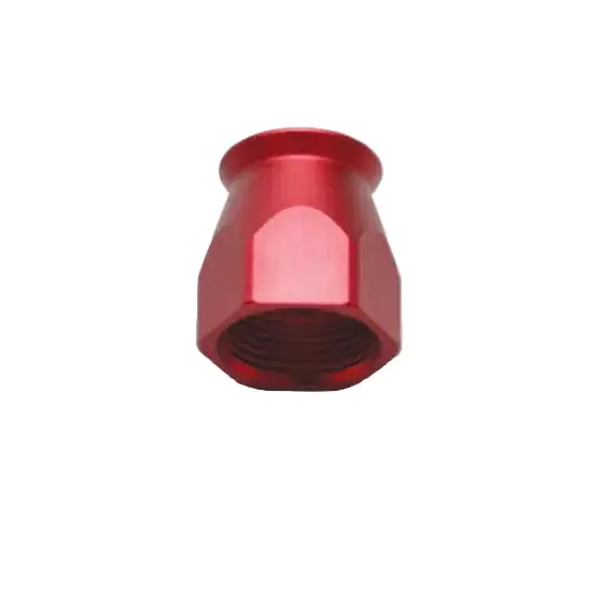 Vibrant -6AN Hose End Socket for PTFE Hose Ends - Red