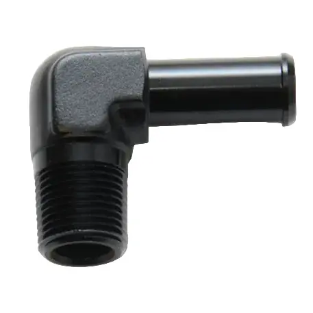 Vibrant Male NPT to Hose barb Adapter 90 Degree NPT 1/2in Hose 1/2in
