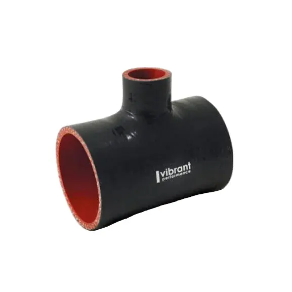 Vibrant Silicone T-Hose Coupler Hose ID 2.75in Overall Length 4in Branch ID 1in