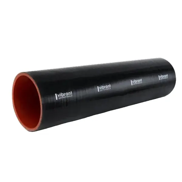 Vibrant Silicone Straight Hose Coupler 0.625in ID x 12.00in Long - Gloss Black