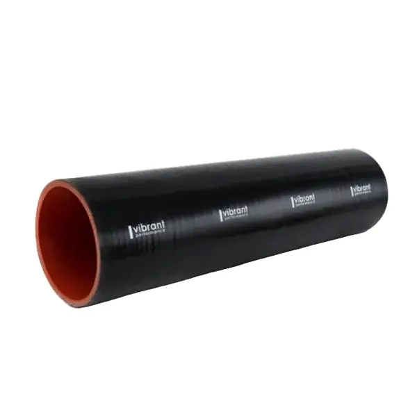 Vibrant Silicone Straight Hose Coupler 1.125in ID x 12.00in Long - Gloss Black