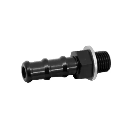 Vibrant 18mm x 1.5 Metric to 3/4in Barb Fitting - Aluminum
