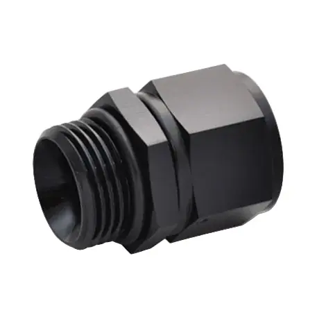 Vibrant -12AN Female to -10AN Male Straight Cut Adapter with O-Ring