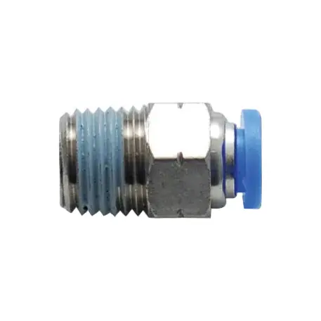 Vibrant Male Straight Fitting for 1/4in OD Tubing (3/8in NPT Thread)