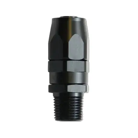 Vibrant -8AN Male NPT Straight Hose End Fitting - 1/4 NPT