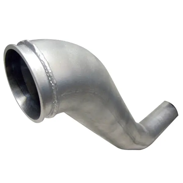 Diamond Eye Downpipe 4in TB Single HX40 TURBO-DIRECT FLANGE AL DODGE 5.9L 2500/3500 94-02