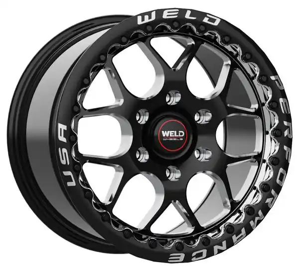 Weld S160 Solana Beadlock 17x10 6x135 ET42 BS 7.15 Gloss Black Wheel MIL Dia 87.1