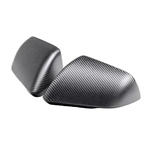 Ford Racing 24-25 Mustang (w/Integrated Turn Signals) Carbon Fiber Mirror Skull Caps - Matte