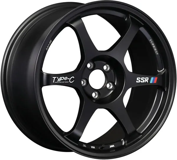 SSR Type-C Forged 18x9.5 +38 5/114.3 - Sprint Black Wheel