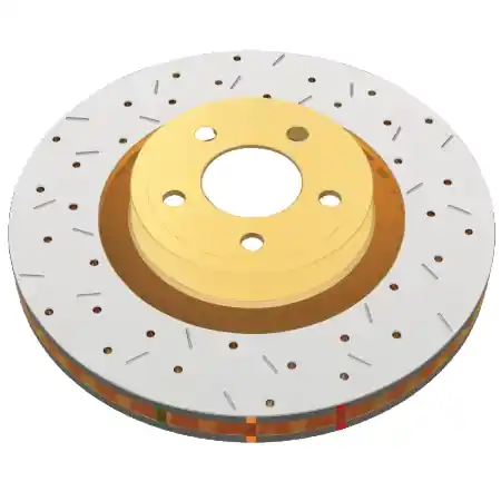 DBA 93-98 Toyota Supra (Non-Turbo Model 2JZGE) Rear Cross Drilled/Slotted 4000 XS Series Rotor