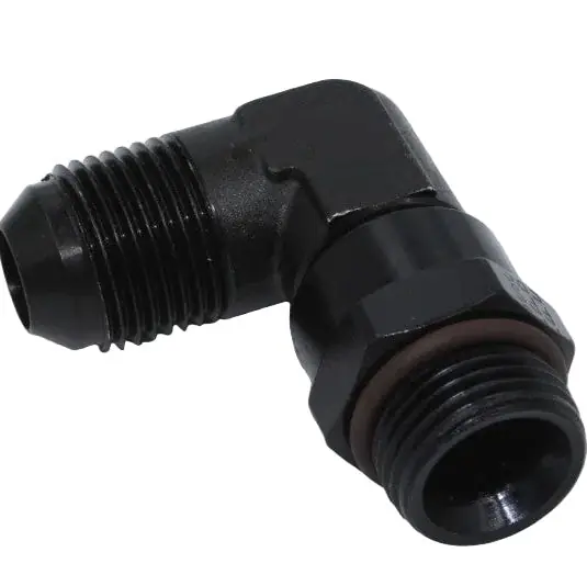 Fragola -8AN x 7/8 - 14 (10) 90 Degree Swivel - Black
