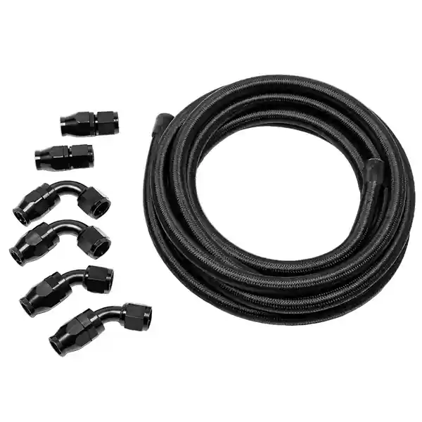 Radium Engineering 10AN Universal PTFE Hose Kit - Black