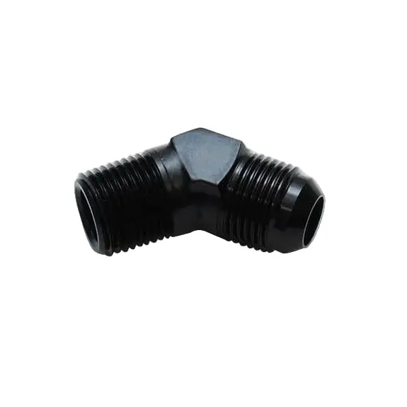 Vibrant -16AN to 1in NPT 45 Degree Elbow Adapter Fitting