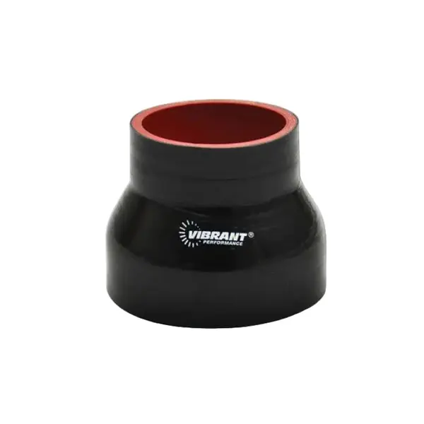 Vibrant Silicone Reducer Coupler 3.125in ID x 2.75in ID x 3.00in Long - Black