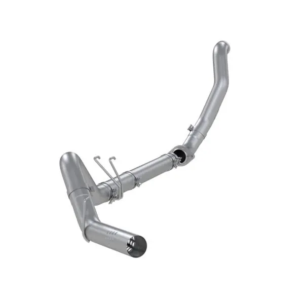 MBRP 08-10 F250/F350/F450 6.4L PS AL Steel 4in Filter-Back Single Side - No Muffler w/ DP