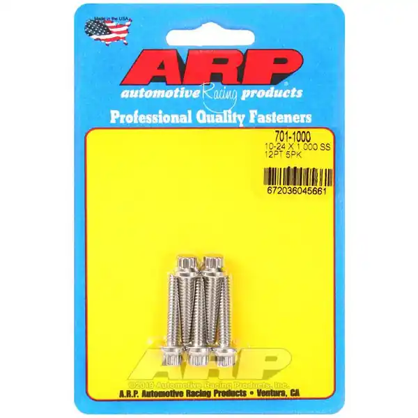 ARP 10-24 RH Thread x 1.000in UHL 12pt Stainless 300 (5/pkg)