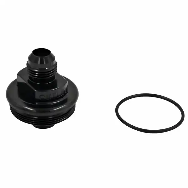 Fuelab Replacement Filter Cap -10AN Outlet - Black