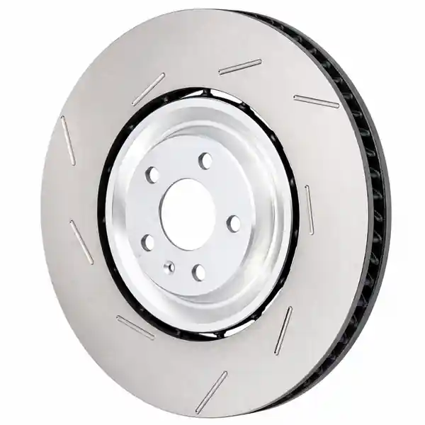 SHW 15-18 Porsche Macan Turbo w/19in Wheel/Perf Package Left Frt Slotted LW Brake Rotor (95B615301P)