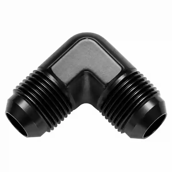 Vibrant -16AN 90deg Flare Union Fitting - Aluminum