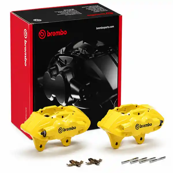 Brembo OE 16-21 BMW M2/15-18 M3/15-20 M4 Hydraulic Front X-Style Brake Calipers - Yellow