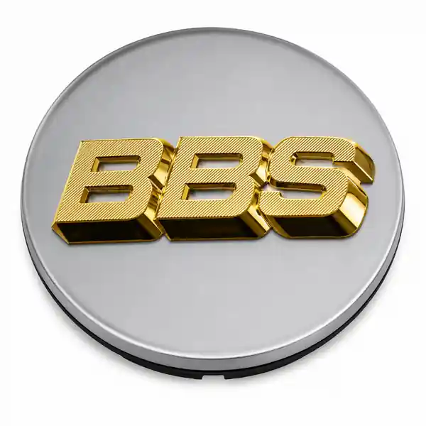 BBS Center Cap 70.6mm White/Gold (4-tab) (56.24.120)