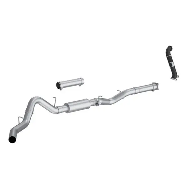 MBRP 2005 Chevy Silverado / GMC Sierra 2500/3500HD 4in OD CatBack Single Side Exit w/ Downpipe - AL