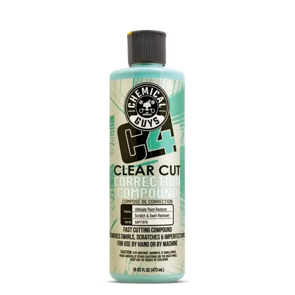 Chemical Guys C4 Clear Cut Correction Compound - 16oz (Case)