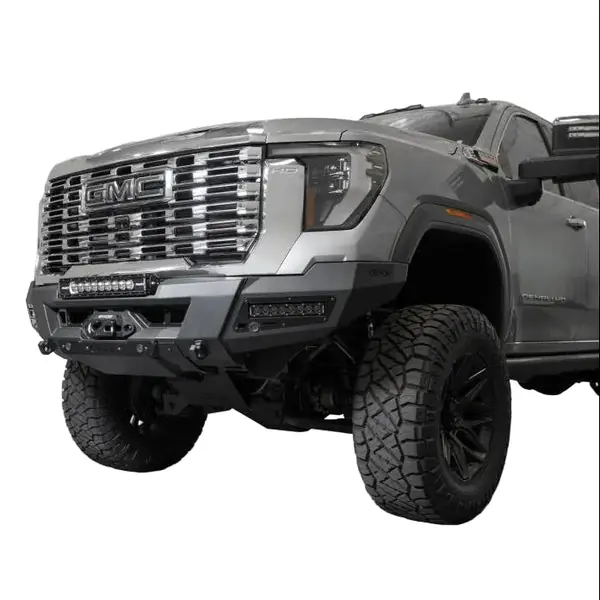Addictive Desert Designs 24+ GMC 2500/3500 Phantom Front Bumper w/Winch- Hammer Black