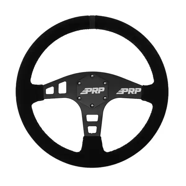 PRP Flat Suede Steering Wheel - Black