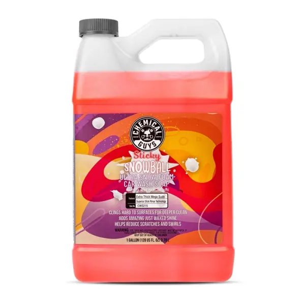 Chemical Guys Sticky Snowball Snow Foam Auto Wash - 1 Gallon (Case 4)
