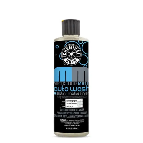 Chemical Guys Meticulous Matte Auto Wash Satin-Matte Finish - 16oz (Case 6)