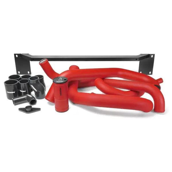 PERRIN 08-14 Subaru STI Front Mount Intercooler Boost Tube Kit - Red