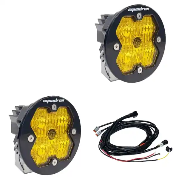 Baja Designs Squadron-R 2.0 Sport LED Wide Cornering (Pair) - Baja Amber