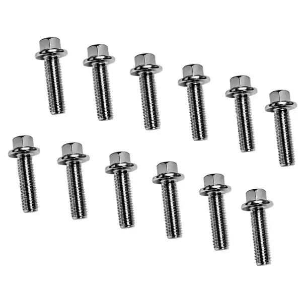 Kooks LS Engine Header Bolts and Locking Hardware Qty 12 - M8 - 1.25 x 25mm Bolts