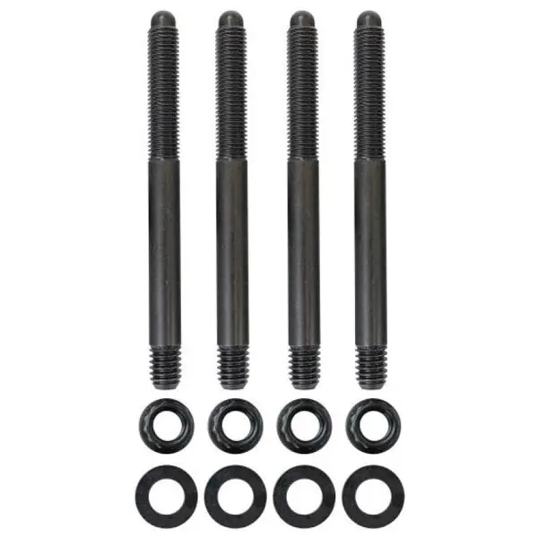 Moroso 5/16in-24 x 3.5in Long 12-Point Nuts Carburetor Stud Kit