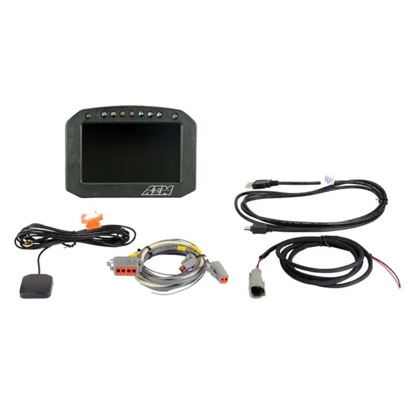 AEM CD-5G Carbon Flush Digital Dash Display w/ Internal 20Hz GPS & Antenna