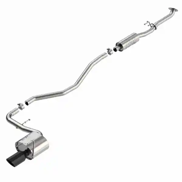 Borla 22-24 Honda Civic Sport 2.25in S-Type Cat Back 4in Tip - Black Chrome